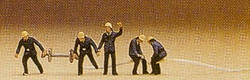 Preiser 79117 Firemen (5) Figure Set N Gauge