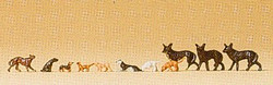 Preiser 79122 Dogs (11) Figure Set N Gauge