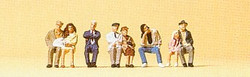 Preiser 79123 Passengers Seated (9) Figure Set N Gauge
