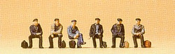 Preiser 79125 Industrial Workers/Dockers Seated (6) Figure Set N Gauge