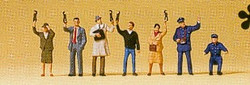 Preiser 79141 Tram Personnel/Passengers (7) Figure Set N Gauge