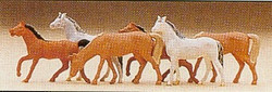 Preiser 79150 Horses (6) Figure Set N Gauge