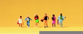 Preiser 79173 Schoolchildren on the Way Home (6) Figure Set N Gauge