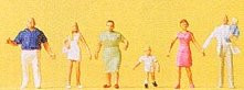 Preiser 79182 Family Krause Taking a Walk (6) Figure Set N Gauge