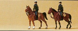 Preiser 79149 American Mounted Policemen (2) Figure Set N Gauge