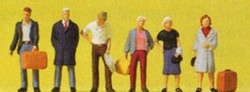 Preiser 79187 Travellers Standing (6) Figure Set N Gauge