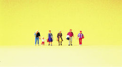 Preiser 79198 Passengers Walking (6) Figure Set N Gauge