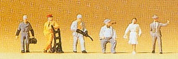 Preiser 79201 American Railroad Personnel/Passengers (6) Figure Set N Gauge