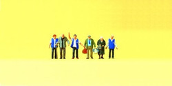 Preiser 79216 Travellers Aid (6) Figure Set N Gauge