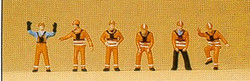 Preiser 79062 DB Shunters (6) Figure Set N Gauge