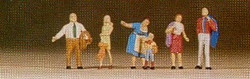 Preiser 79068 Family Krause in Rothenburg (6) Figure Set N Gauge