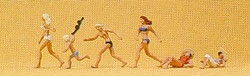Preiser 79066 On the Beach (6) Figure Set N Gauge