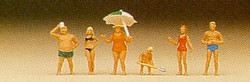 Preiser 79070 Family Krause on the Beach (6) Figure Set N Gauge