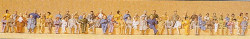 Preiser 79250 Seated Passengers (60) Figure Set N Gauge