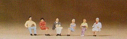 Preiser 79013 Seated Persons (6) Figure Set N Gauge