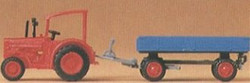 Preiser 79502 Hanomag Tractor with Trailer N Gauge