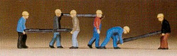 Preiser 79034 Sleeper Layers (6) Figure Set N Gauge