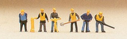Preiser 79035 Track Maintenance Crew (6) Figure Set N Gauge