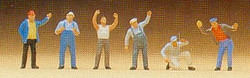 Preiser 79036 Truckers (6) Figure Set N Gauge
