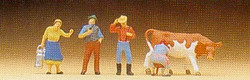 Preiser 79039 On the Farm (5) Figure Set N Gauge