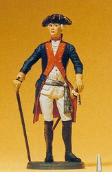 Preiser 54123 Prussian (1756) 38 Officer Standing Figure 1:24