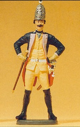 Preiser 54120 Prussian (1756) 7 NCO Standing Grenadier Figure 1:24