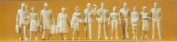 Preiser 63000 Passengers/Passers By (12) Unpainted Figures Gauge 1