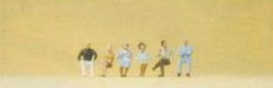 Preiser 80906 Seated Persons (6) Figure Set 1:200
