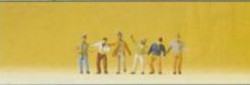 Preiser 80908 Workers (6) Figure Set 1:200