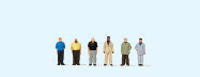 Preiser 80916 Men Standing (6) Figure Set 1:200
