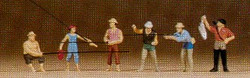 Preiser 79077 Fishermen (6) Figure Set N Gauge