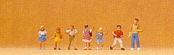 Preiser 79043 School Children (7) Figure Set N Gauge