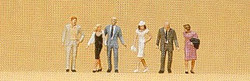 Preiser 79047 Passers By Walking (6) Figure Set N Gauge