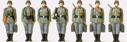 Preiser 72536 German Reich 1939-45 Infantry Riflemen Lined Up (7) Kit