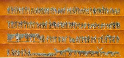 Preiser 79000 People/Animals (120) Unpainted Figures N Gauge