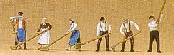 Preiser 79055 Hay Harvesters (6) Figure Set N Gauge