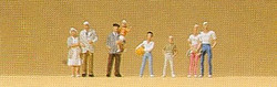 Preiser 79086 Spectators (8) Figure Set N Gauge