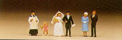 Preiser 79058 Wedding Group Catholic (6) Figure Set N Gauge