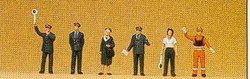 Preiser 79060 DB Railway Personnel (6) Figure Set N Gauge
