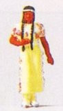 Preiser 29040 Female Native American Figure HO
