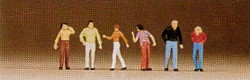 Preiser 79026 Passers By Walking (6) Figure Set N Gauge