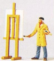 Preiser 29058 Artist with Easel Figure HO