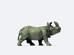 Preiser 29501 Indian Rhinoceros (Head Up) Figure HO