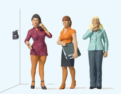 Preiser 44922 Ladies in the Office (3) Figure Set G Gauge