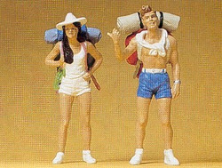 Preiser 45030 Hitchhikers (2) Figure Set G Gauge