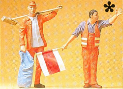 Preiser 45008 Road Workers (2) Figure Set G Gauge
