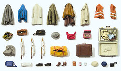 Preiser 45223 Clothes/Safety Vests/Bags Kit G Gauge