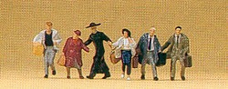 Preiser 79090 Passengers Hurrying (6) Figure Set N Gauge