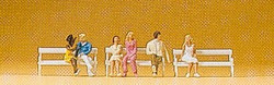 Preiser 79092 Couples Seated (3x2) Figure Set N Gauge