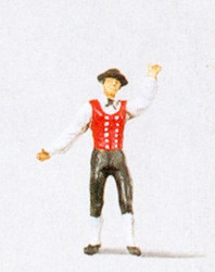 Preiser 29022 Man in German (Gutachtal) National Costume Figure HO